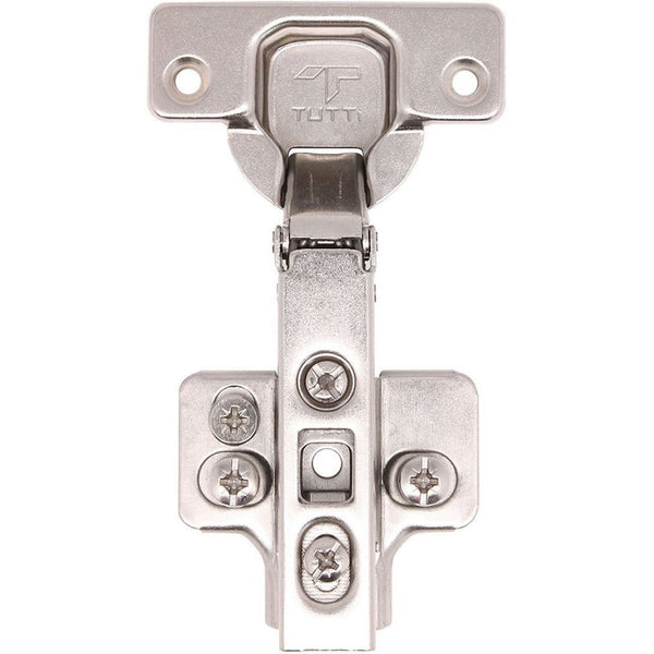 35mm Clip On Sprung Kitchen Cabinet Hinge - FULL OVERLAY 110 Deg c/w Euro Screw on Plate - tradefit - Featured Image