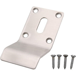 Cylinder Pull Finger Latch Keyhole Profile - Satin Stainless Steel - 86mm - tradefit