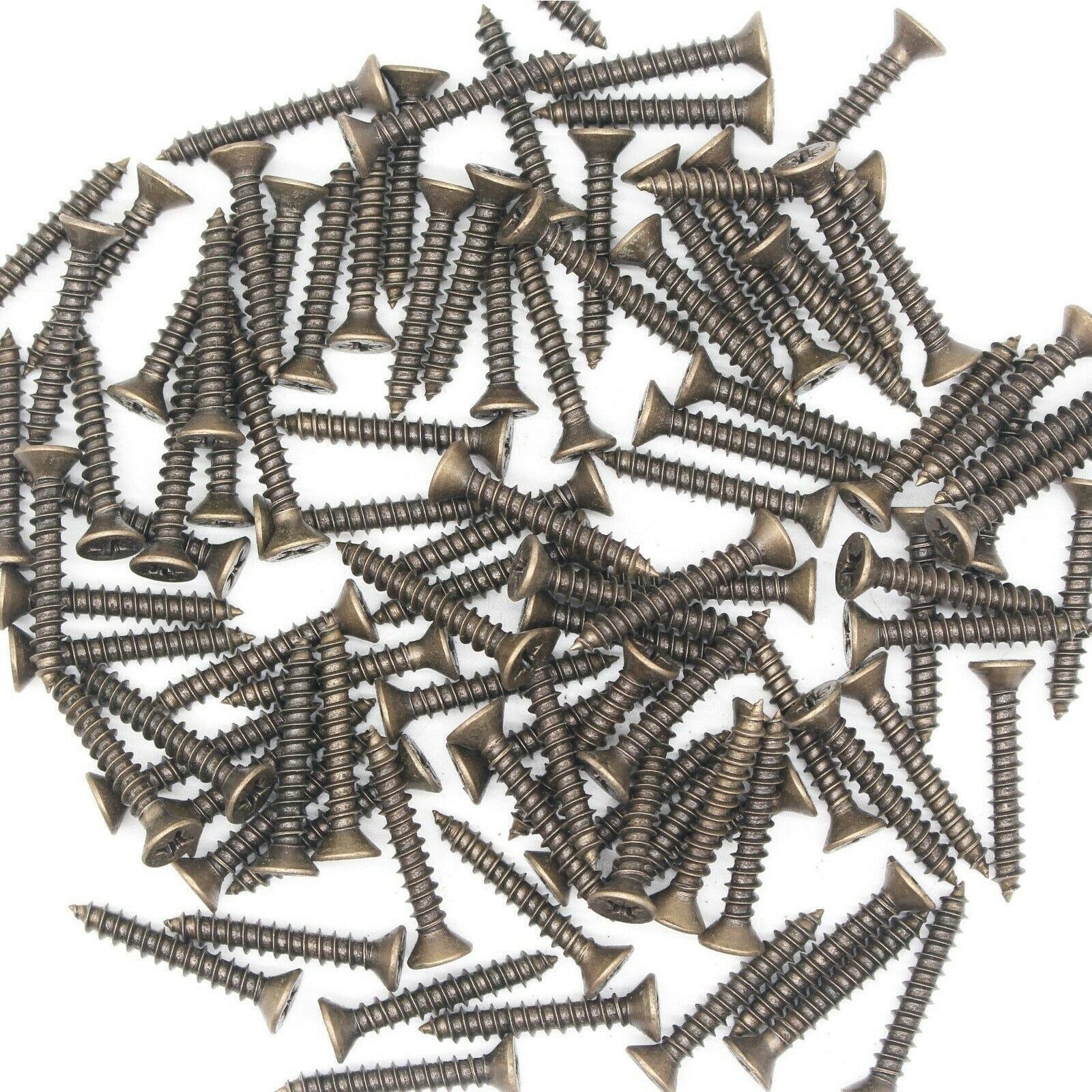 Spare Hinge Screws Pack 100 Pozi Wood Screw Countersunk - 4.0x25mm ...