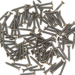 Spare Hinge Screws Pack 100 Pozi Wood Screw Countersunk - 4.0x25mm - Dark Bronze - tradefit - 4