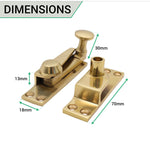 Lockable Sash Window Fastener - Polished Brass - tradefit - 3