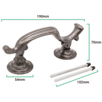Doctor Door Knocker Slimline Iron - tradefit - 3