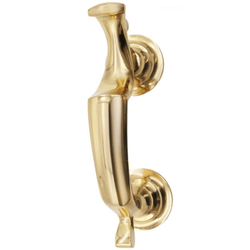 Doctor Door Knocker Slimline Polished Brass - tradefit
