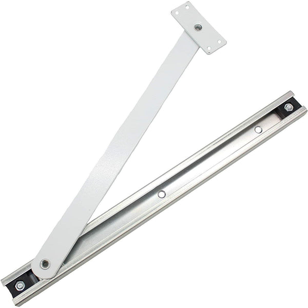 Door Restrictor Arm Stay Mortice Overhead - 90° Opening - White - tradefit - Featured Image