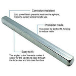 Door Spindle Bar - Slim for Bathroom Locks - 5x100mm - Zinc Plated - tradefit - 2