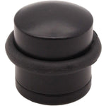 Dome Top Floor Mounted Door Stop - 30mm Diameter - Matt Black - tradefit - 1