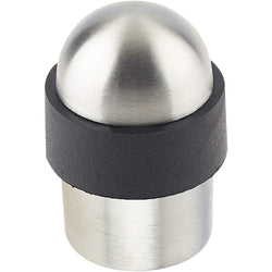 Floor Mounted Dome Door Stop - 30mm Diameter - Satin Stainless Steel - tradefit