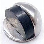 Oval Floor Mounted Door Stop - Concealed Fixing - 45mm Diameter - Polished Stainless - tradefit - 1