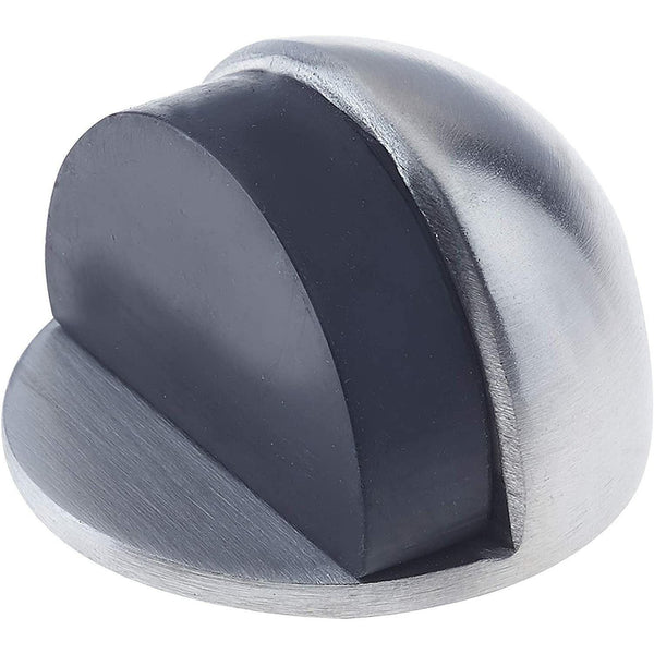 Oval Floor Mounted Door Stop - Concealed Fixing - 45mm - Satin Stainless - tradefit - Featured Image