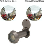 Door Viewer 200 Degree Glass Lens - 14mm Dia. - 35 - 55mm Doors - Antique Brass - tradefit - 4