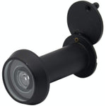 Door Viewer 200 Degree Glass Lens - 14mm Dia. - THICK 50 - 75mm Doors - Black - tradefit - 1