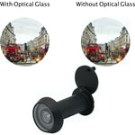 Door Viewer 200 Degree Glass Lens - 14mm Dia. - THICK 50 - 75mm Doors - Black - tradefit - 4
