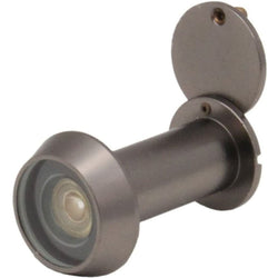 Door Viewer 200 Degree Glass Lens - 14mm Dia. - THICK 50 - 75mm Doors - Dark Bronze - tradefit