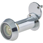 Door Viewer 200 Degree Glass Lens - 14mm Dia. - THICK 50 - 75mm Doors - Polished Chrome - tradefit - 1