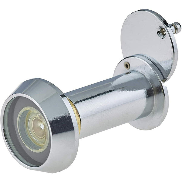 Door Viewer 200 Degree Glass Lens - 14mm Dia. - THICK 50 - 75mm Doors - Polished Chrome - tradefit - Featured Image