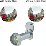 Door Viewer 200 Degree Glass Lens - 14mm Dia. - THICK 50 - 75mm Doors - Satin Chrome - tradefit - 4
