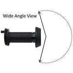 Door Viewer 200 Degree Glass Lens - 14mm Dia. - 35 - 55mm Doors - Black - tradefit - 4