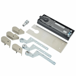 Single Action Floor Spring Door Closer - Size 4 - Heavy Duty - Satin Stainless - tradefit - 1