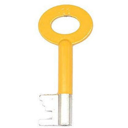 FB11 Fire Brigade Padlock Key - Hi Vis Yellow - Pack 1 Key - tradefit