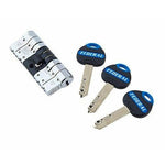 Federal High Security Euro Profile Cylinder Lock - 45/55mm - Polished Chrome - tradefit - 2