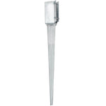 Drive In Fence Post Spike Anchor - Bolt Secure - 75 x 75 x 600mm - Hot Dip Galvanised - tradefit - 1