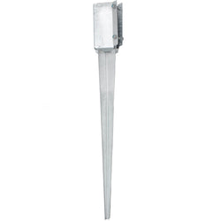 Drive In Fence Post Spike Anchor - Bolt Secure - 75 x 75 x 600mm - Hot Dip Galvanised - tradefit