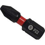 Impact Driver Bits Pack of 2 3 Sizes PZ1 PZ2 PZ3 - tradefit - 1