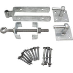 Field Gate Hinge Set Double Strap Adjustable Hook On Plate - (18