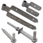 Field Gate Hinge Set Double Strap Hook to Drive and Bolt Pattern Hot Dip Galvanised (12