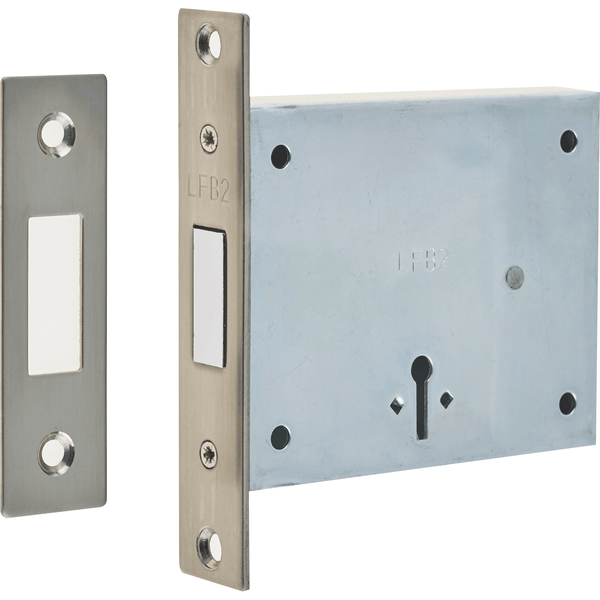 FB2 Fire Brigade Mortice Deadlock - Satin Stainless Steel - tradefit - Featured Image