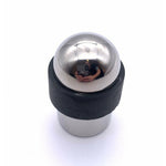 Dome Top Floor Mounted Door Stop - 30mm Diameter - Polished Stainless - tradefit - 2