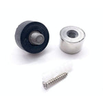 Dome Top Floor Mounted Door Stop - 30mm Diameter - Polished Stainless - tradefit - 4