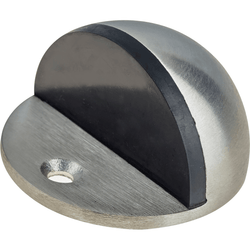 Oval Floor Mounted Door Stop - 47mm - Satin Stainless - tradefit