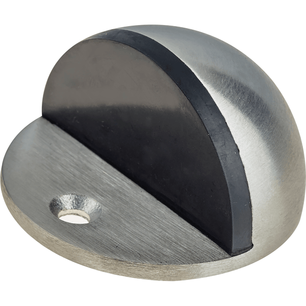 Oval Floor Mounted Door Stop - 47mm - Satin Stainless - tradefit - Featured Image