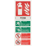First Extinguisher Sign Foam 75x200mm Self Adh Semi Rigid PVC - tradefit - 1