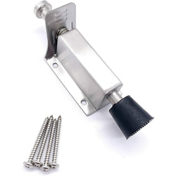 Foot Operated Door Holder and Stopper - 140mm - Stainless Steel - tradefit