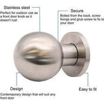 Centre Door Knob Ball Bolt Fixed Door Pull - 55mm - Black Nickel - tradefit - 6