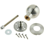 Centre Door Knob Ball Bolt Fixed Door Pull - 55mm - Black Nickel - tradefit - 7