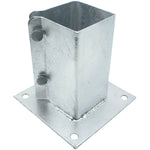 Fence Post Bolt Down Shoe - 75mm - Hot Dip Galvanised - tradefit - 1