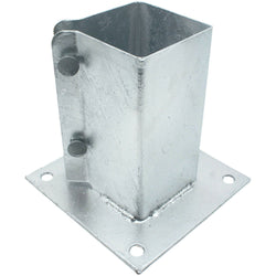 Fence Post Bolt Down Shoe - 75mm - Hot Dip Galvanised - tradefit