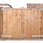 Monkey Tail Garage Drop Bolt & 2 Keep Types - 300mm 12 Inch - Galvanised - tradefit - 4