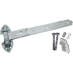 Gate Garage Hinges Heavy Reversible Pair & Fixings - 42 Inch / 1050mm - Galvanised - 1 Pair - tradefit - 2