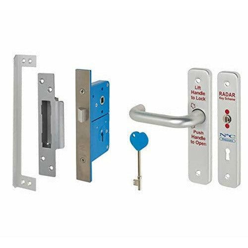 Phlexicare RADAR Lock Set For Disabled Toilets - Left Hand - tradefit - Featured Image