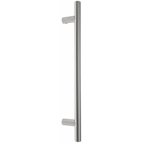 Guardsman Entrance Pull Handle - Bolt Fix - 600 x 25mm 450mm c/c - Satin Stainless Steel - tradefit - Featured Image