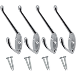 Hat and Coat Hook - 60mm - Polished Chrome - Pack of 4 - tradefit - 1