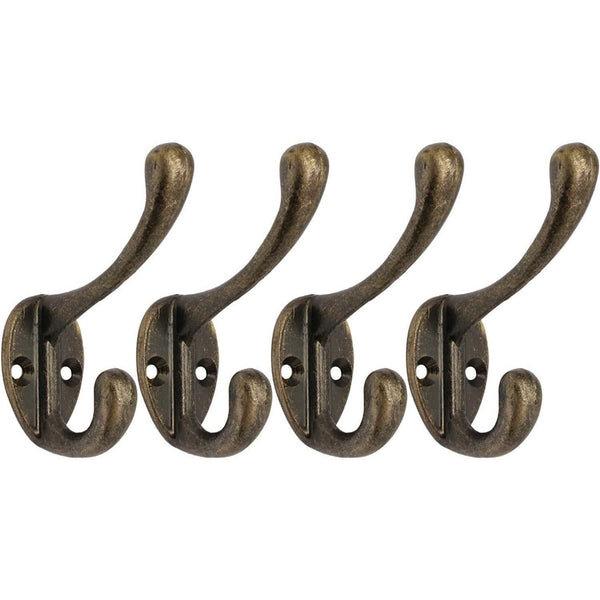 Hat Coat & Robe Hook - Antique Brass - Pack of 4 - tradefit - Featured Image