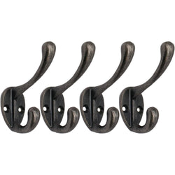 Hat Coat & Robe Hook - Antique Pewter - Pack of 4 - tradefit