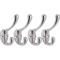 Hat Coat & Robe Hook - Polished Chrome - Pack of 4 - tradefit