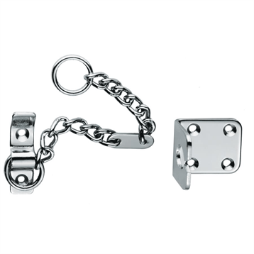 Heavy Duty Security Door Chains - Polished Chrome - tradefit - Featured Image