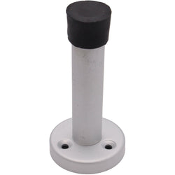 Projection Wall Mounted Door Stop - 83mm - Satin Aluminium - tradefit